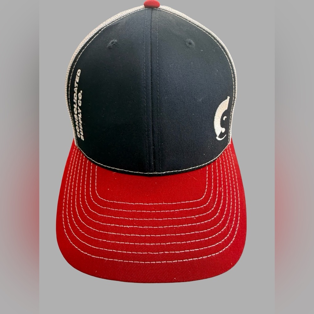 Consolidated Supply Co Trucker Hat Richardson Mesh Snapback Red‎ White Blue